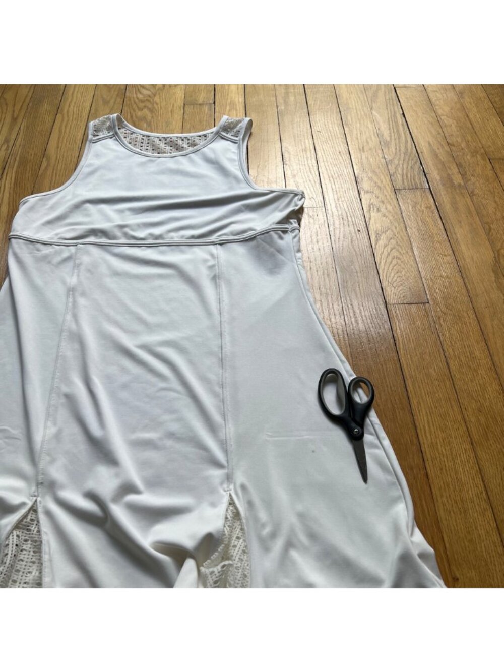 Tenniscore Tuckernuck Tnuck Sport M White Cane Victoria Mesh Sleeveless Dress - Picture 16 of 16